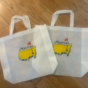 White Tote Bags with Yellow Masters tote bag